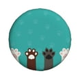 thumbnail image 2 of Bingfone Cute Cat Paw And Dog Spare Tire Cover Weatherproof Universal Wheel Protectors For Rv Camper Travel Trailer Suv Truck 14 Inch, 2 of 9
