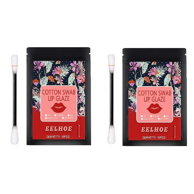 Tinte labial con bastoncillo de algodón para tatuajes, 10 unidades/caja HUOGUO
