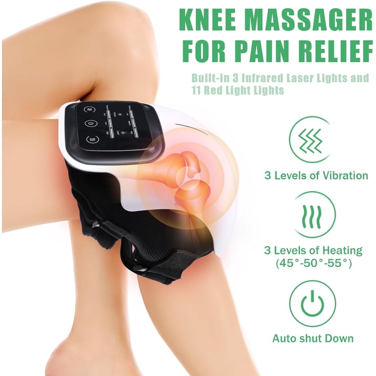 SKG Leg Massager With Heat, Cordless Foot And Calf Massager For Circulation 3 Modes 3 Intensities Portable Leg Massager For Pain Relief Use At Home Office Car Women Men Gifts Bm3 E