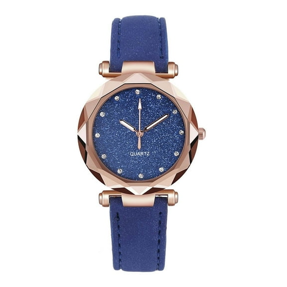TIHLMK Watch for Women Watches Bracelet Set Flowers Ladies Bracelet Watch Casual Leather Quartz