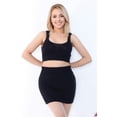 thumbnail image 6 of Plain Ribbed Cropped Tank Top, 6 of 7