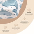 thumbnail image 2 of Crane Baby Ocean Animal Crib Sheet, 100% Cotton Sateen Crib Sheet, Crib/Toddler Bed Sheet Fro Boys, 2 of 3