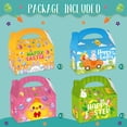 thumbnail image 6 of WaaHome 12Pcs Easter Treat Boxes Happy Easter Decorative Paper Gift Box Kids Easter Party Favor Eggs Bunny Chick Containers Easter Candy Cake Cookie Holder with Handle for Kids School Classroom Party, 6 of 7