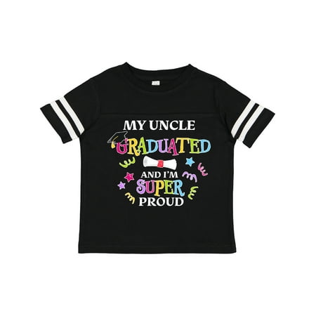 

Inktastic My Uncle Graduated and I m Super Proud Gift Toddler Boy or Toddler Girl T-Shirt