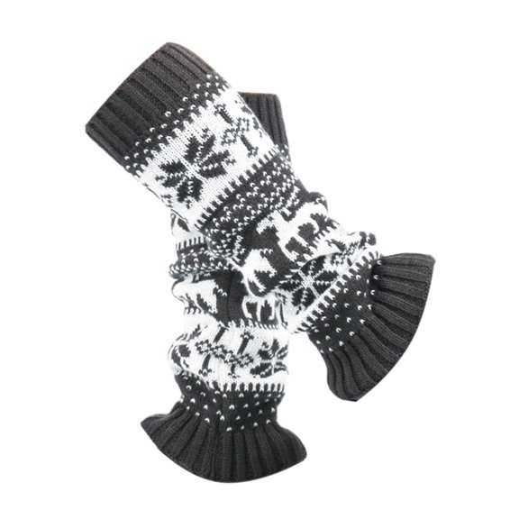 Moocorvic Knee Leg Warmers, Extra Long Thigh High Leg Warmers, Thickened Boot Cuffs for Women Christmas Gift for Her(Dark gray)