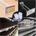 thumbnail image 4 of 70 portaetiquetas de plástico transparente para estante de alambre, etiqueta de precio minorista, etiquetas de cesta, etiquetas con clip para contenedores de almacenamiento, soport, 4 of 5