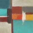 thumbnail image 3 of Vess, June Erica 20x20 Black Modern Framed Museum Art Print Titled - Uptown Lights I, 3 of 5