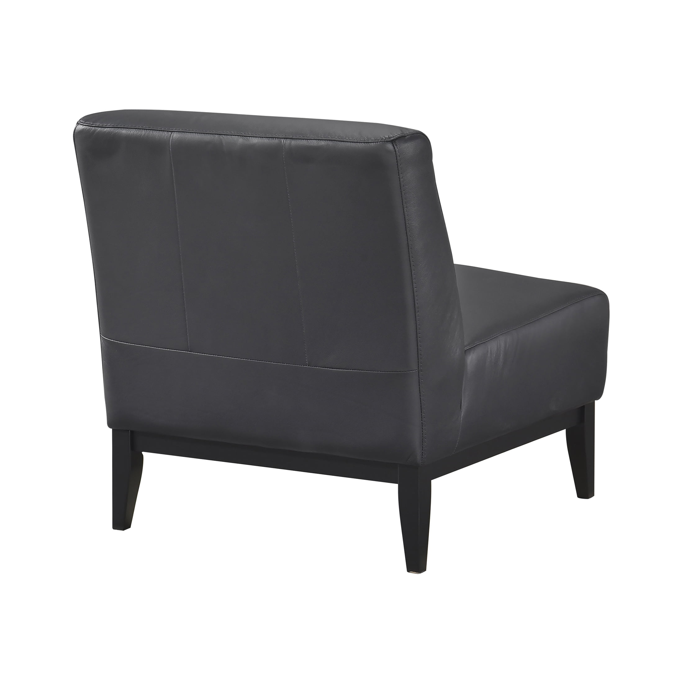 OakvillePark Mossmere Leather Accent Chair, Black