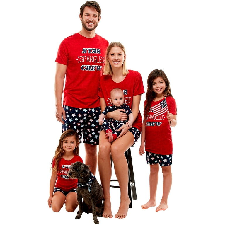 Way to Celebrate Star Spangled Family Sleep PJ Set Toddler Walmart