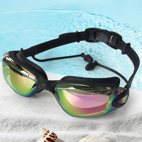 Swimming Glasses Adjustable Ultra-light PC Polarized Glare-resistant Mirrored Wide Vision Swim Goggles for Women