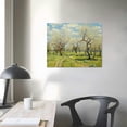 thumbnail image 3 of Nawypu  Framed Wall Art of The White Orchard Famous Oil Paintings Reproduction Abstract Canvas Prints for Home Living Room Decorations, 3 of 4