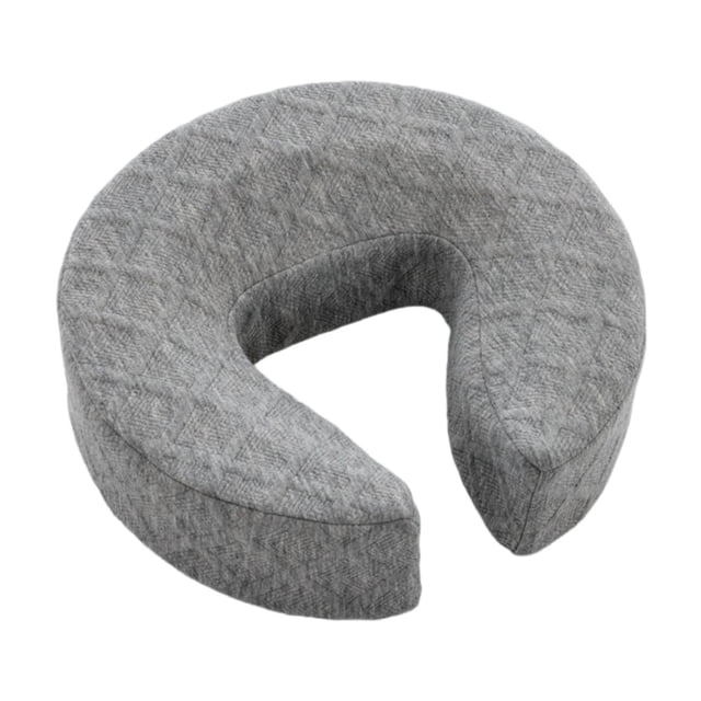 Almohada de cuna facial de espuma viscoelástica, ergonómica, suave, cómoda y transpirable. Gris oscuro