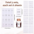 thumbnail image 2 of 16 Sheets White Spice Labels Stickers Spice Jar Labels PVC Waterproof Blank Self Adhesive Rectangle Preprinted Pantry Decals Organizers Sets for Kitchen Food Box Bottles Seasoning Containers, 2 of 6