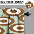 thumbnail image 3 of Mandala Design Kitchen Curtains - Vintage Tier Cafe Curtains for Bathroom Living RV Rod Pocket Window Drapes 36 Inch 2 Panels Set 28"x36" Window Treatment Tiers, 3 of 4