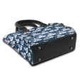 thumbnail image 3 of Lsque Snow Penguin Pattern Leather Rivet Shoulder Bag – Elegant Genuine Leather & Microfiber PU Crossbody with Detachable Adjustable Strap, 3 of 5