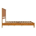 thumbnail image 4 of Queen Size Wood Platform Bed - Low Profile Modern Bed Frame with USB Ports & Headboard, 4 of 6