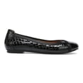thumbnail image 4 of Vionic Ballerine Plate pour Femme Caroll en Cuir Verni Noir Croco - I3328L2001, 4 of 7