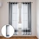 thumbnail image 5 of Cortinas transparentes al aire libre Cortina Transparente Para Exteriores, Cortina Para Piscina, Privacidad, Tratamientos Para Ventanas A Prueba De Moho, 132x274cm Magideal Cortinas transparentes al aire libre, 5 of 6