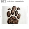 thumbnail image 2 of Paw Print Polyester Right-Angle Floor Mat - Durable Rug for Home or Office Use - Easy to Clean and Maintain, 2 of 6