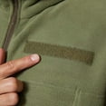 thumbnail image 4 of Maoxin Men's Coats Men's Winter Solid Color Zippered Pockets And Long Sleeved Stand Collar Casual Jacket Army Green S, 4 of 8