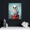 thumbnail image 4 of Owl Winter Holiday Red Gifts Canvas Wall Art Prints Home Decor Picture for Bedroom Bathroom Kitchen Office, 4 of 4