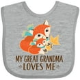 thumbnail image 3 of Inktastic My Great Grandma Loves Me Fox Boys or Girls Baby Bib, 3 of 4
