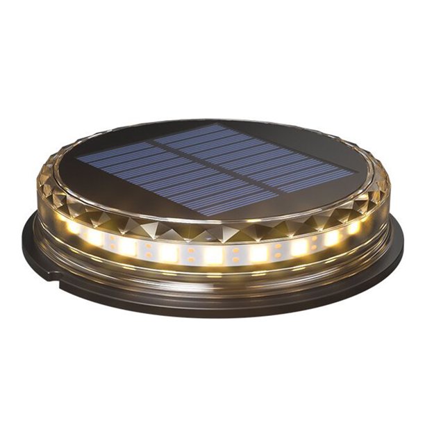 Luz subterránea Luces solares de suelo Luz cálida LED Luces de disco solar al aire libre IP68 Luces Meterk 1 piezas