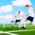 thumbnail image 3 of Soozier 6ft x 4ft Soccer Goal Net with Metal Frame, Easy Assembly, White, 3 of 10