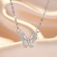 thumbnail image 1 of Collar de plata de ley 925 con colgante de circonita AAA para mujer, accesorios de joyería exquisitos para estudiante y novia, regalo de corazón, 1 of 2