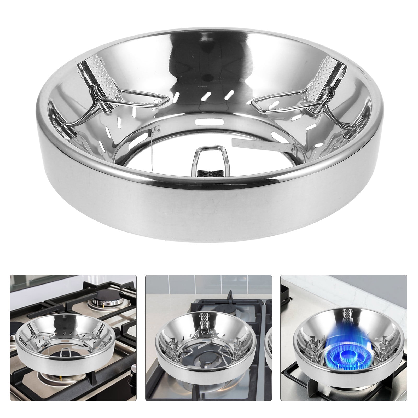 LEXSOMEO Windproof Wok Stand Household Wok Rack Professional Wok Bracket Stove Accessory