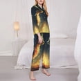 thumbnail image 3 of Sikiie Firefly Forest Fox Women's Long-Sleeve Shirt and Full-Length Bottom Pajama Set (s-xxl)-Large, 3 of 7