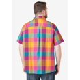 thumbnail image 3 of KingSize Men's Big & Tall Plaid Wrinkle-Resistant Short Sleeve Button Down, 3 of 6