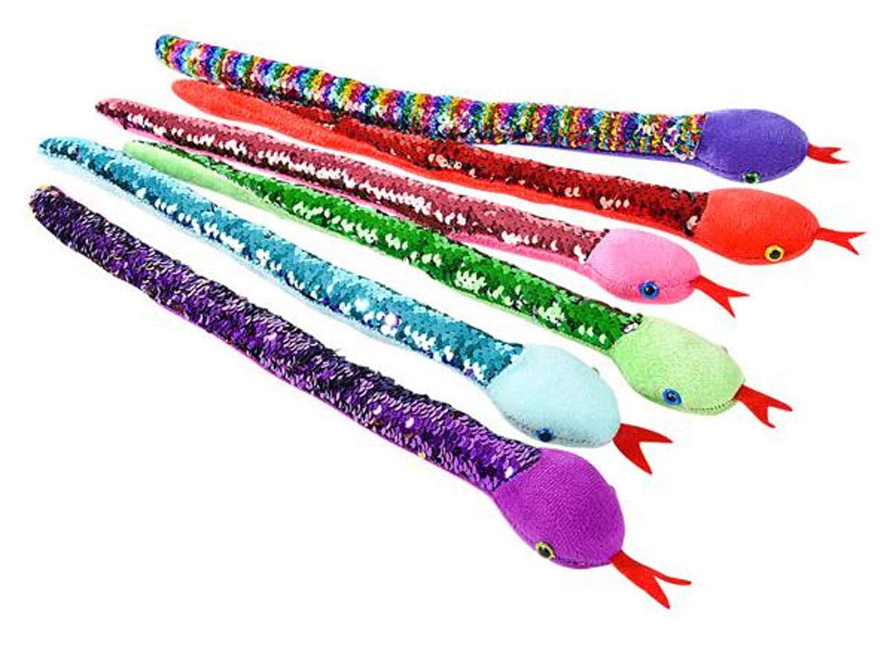 sequin stuffed snake