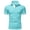 Sky Blue, variant on Men's Stand Collar Short Sleeve T-Shirt Sporty Casual Style Soft and Stretchy Tee for Training and Outdoor Active Wear XXXXXXXL Size White