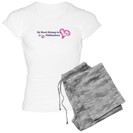 

CafePress - My Heart Belongs To My Dog Breed Women s Light P - Women s Light Pajamas
