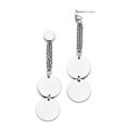 thumbnail image 1 of Stainless Steel Polished Post Dangle Circle Earrings SRE729, 1 of 2