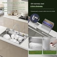 thumbnail image 4 of Fregadero De Cocina, Acero Inoxidable Fregadero De Cocina con Cascada, Moderno Tarjas Para Cocina, Sobreponer Fregadero De Barra y Accesorios para Cocina, Bar, Exterior(80 * 45cm), 4 of 8
