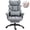 Grey-PU, variant on GOOSEA Office Chair Adult PU Leather High Back Indoor Commercial Adjustable Seat Height Executive Chairs Footrest, Black
