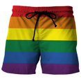 thumbnail image 1 of Cartoon 3D Print Men Shorts Wide Leg Elastic Waist Drawstring Japanese anime Shorts_Gift Of G, 1 of 1