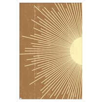 Abstract Sun Wall Poster, 14.725" x 22.375" Framed