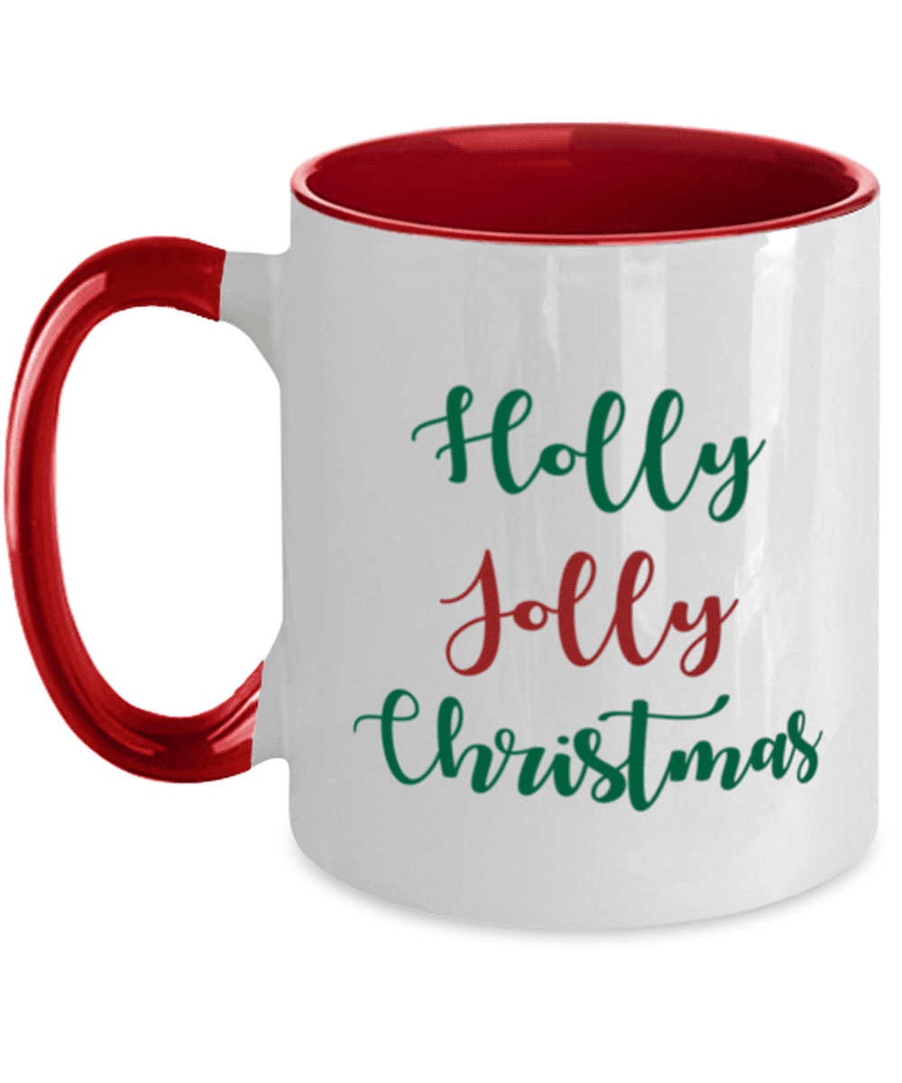 Merry Christmas Holly Coffee Mug