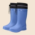 thumbnail image 2 of Wensltd Women Waterproof Rain Boots for Outdoor Work Long Boots for Women Wide Calf Winter Warm Fleece Shoes, 2 of 4
