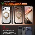 thumbnail image 2 of Funda TONGATE para iPhone 17 Pro Max con soporte y privacidad transparente, 2 of 9