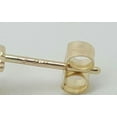 thumbnail image 2 of 14k Solid Yellow Gold Angel Stud Earrings Women Push Back, 2 of 11