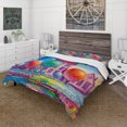 thumbnail image 1 of Designart 'Daydream House In The VIllage' Juego de Funda Nórdica Tradicional, 1 of 5