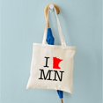 thumbnail image 4 of CafePress - I Love MN Minnesota Tote Bag - Unisex Canvas Tote Bag, Beige, 1-Piece, 4 of 6