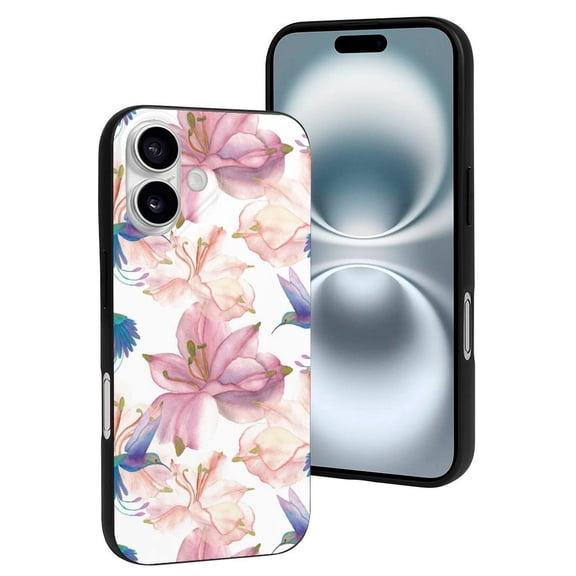 Compatible with Iphone 16 Case - Cute Soft Hummingbird No.J92 Silicone Case Compatible with Iphone 16 Phone Case for Women Men