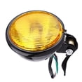 thumbnail image 4 of 5" Motorcycle Headlight Lamp Bulb For Yamaha Kawasaki Honda Suzuki Choppers Round Amber, 4 of 5