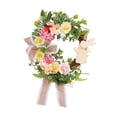 thumbnail image 4 of Guirnalda de de Pascua, corona de flores artificiales, guirnalda verde para puerta delantera para aniversario, 4 of 9