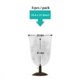 thumbnail image 2 of 4 Pack Plant Covers Freeze Protection Winter Plant Covers Plant Cold Cover for Outdoor (White), 2 of 4